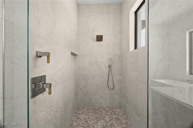 3233 64th St SW, Naples, FL 34105 - bathroom featuring tiled shower