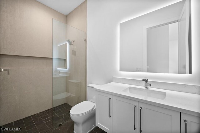 3233 64th St SW, Naples, FL 34105 - bathroom featuring vanity and a tile shower