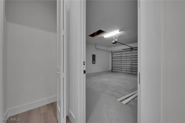 3109 11th St W, Lehigh Acres, FL 33971 - interior space featuring a garage door opener and electric panel