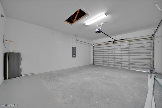 3109 11th St W, Lehigh Acres, FL 33971 - garage featuring a garage door opener and electric panel