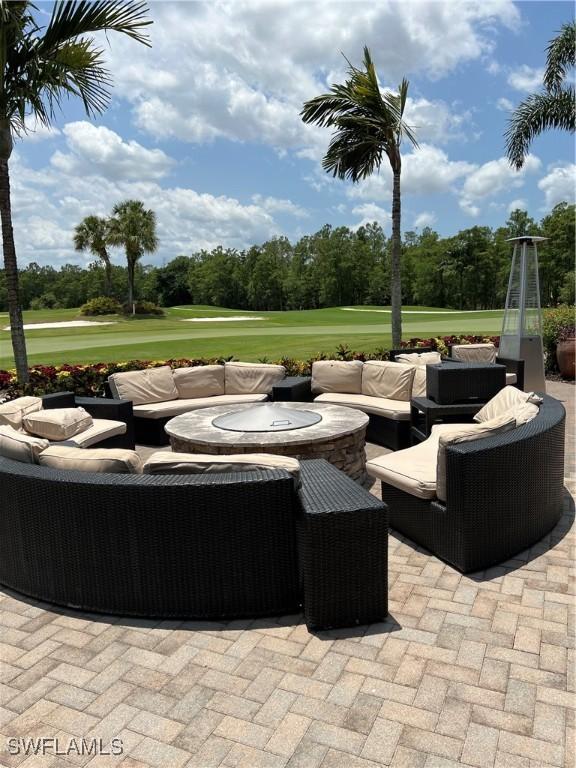 view of patio / terrace with an outdoor hangout area