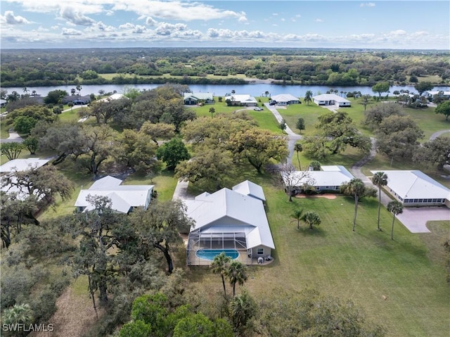 1132 Riverbend Dr, Labelle, FL 33935 - bird's eye view with a water view