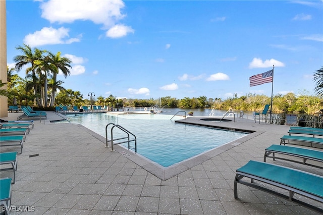 community pool featuring a patio