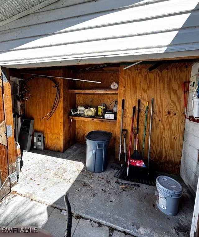 view of storage room