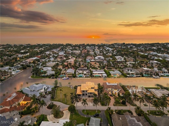 aerial view featuring a residential view