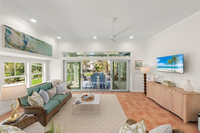 sunroom with a wealth of natural light