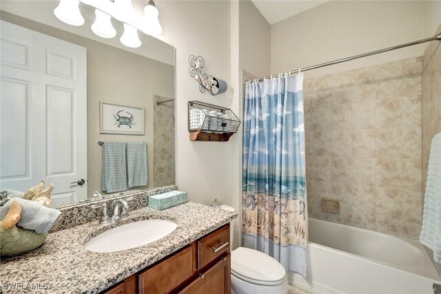 12121 Chrasfield Chase, Fort Myers, FL 33913 - full bath featuring vanity and shower / bath combo with shower curtain