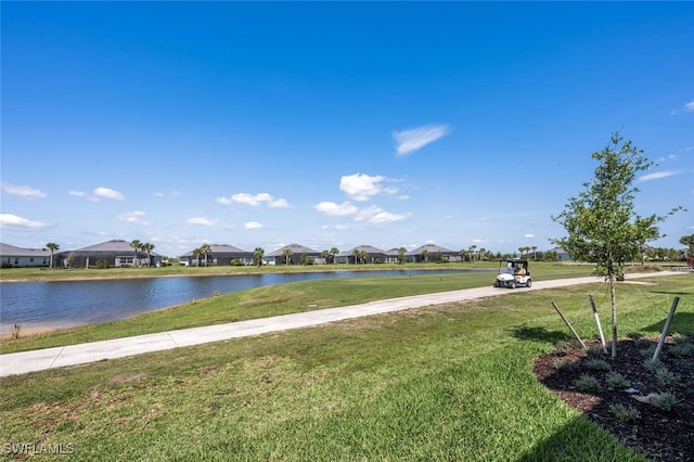 water view featuring a residential view