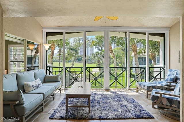 view of sunroom