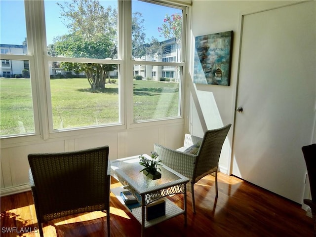 sunroom featuring a healthy amount of sunlight