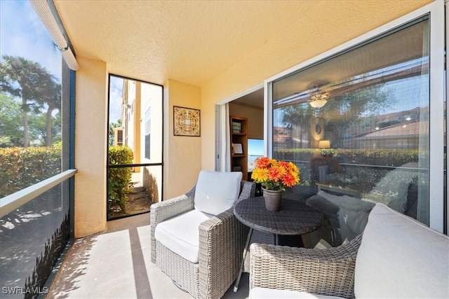 view of sunroom / solarium