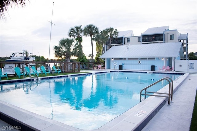 pool with fence