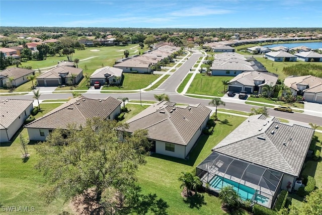 1821 Lema Ct, Naples, FL 34120 - aerial view with a water view and a residential view