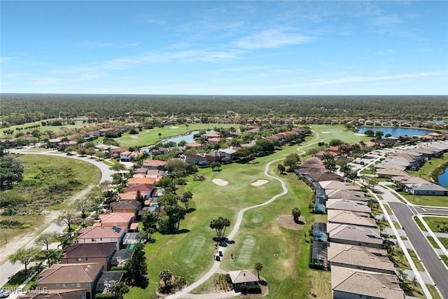 1821 Lema Ct, Naples, FL 34120 - bird's eye view with a residential view, view of golf course, and a water view