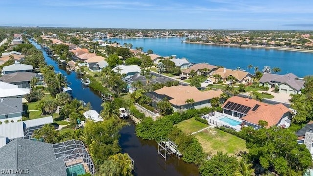 5311 Harborage Dr, Fort Myers, FL 33908 - aerial view of residential area featuring a large body of water