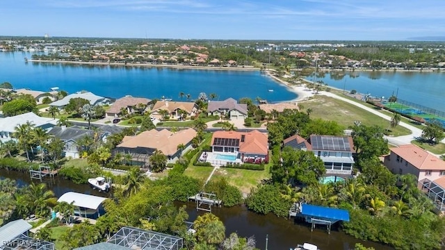 5311 Harborage Dr, Fort Myers, FL 33908 - aerial view of residential area featuring a nearby body of water