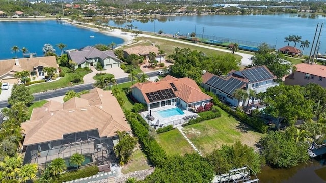 5311 Harborage Dr, Fort Myers, FL 33908 - aerial view of residential area featuring a nearby body of water and a pool area