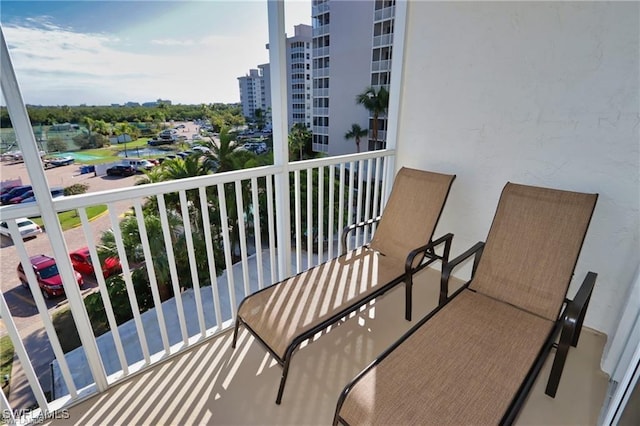 view of balcony