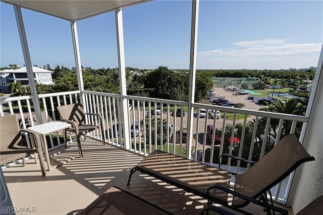 view of balcony