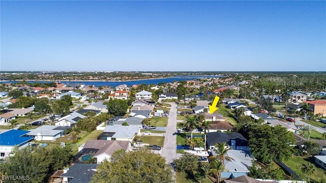 aerial view featuring a residential view