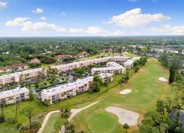 aerial view with golf course view