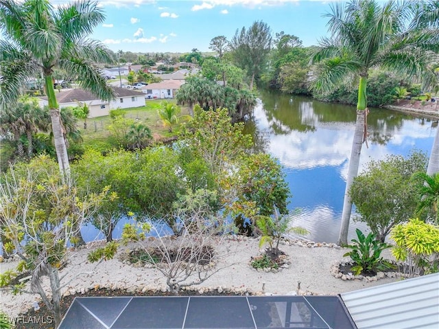 view of water feature