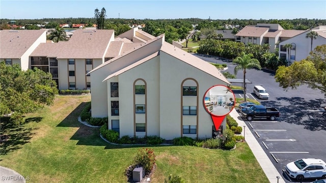 birds eye view of property featuring a residential view