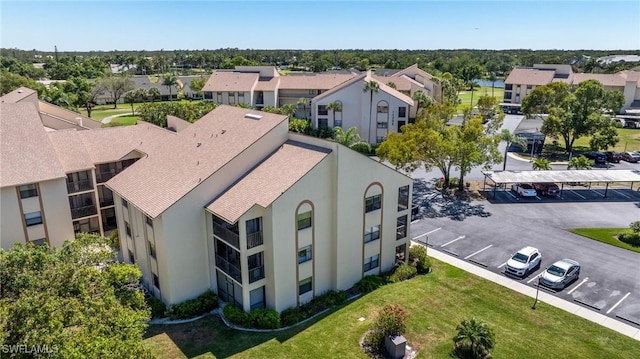 aerial view featuring a residential view