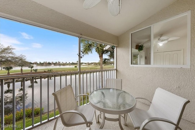 21320 Lancaster Run Unit 1122, Estero, FL 33928 - balcony featuring a water view