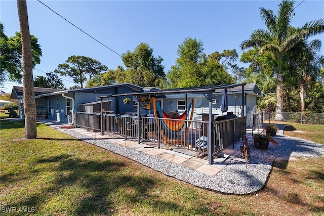 1622 Piney Rd, North Fort Myers, FL 33903 - view of rear view of house