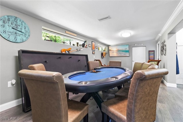 1622 Piney Rd, North Fort Myers, FL 33903 - game room featuring baseboards and wood finished floors
