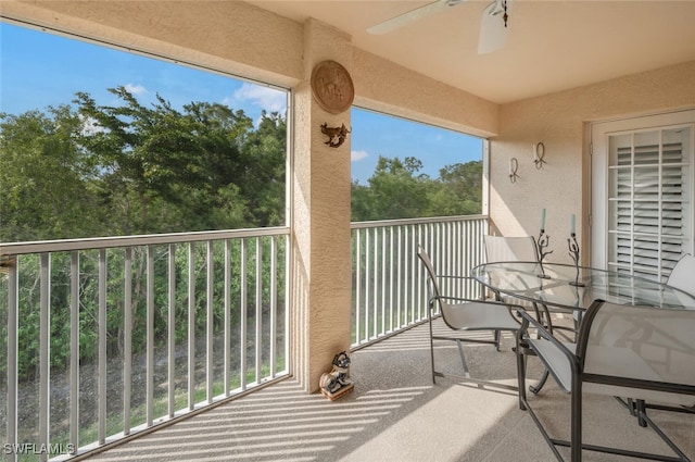 view of balcony