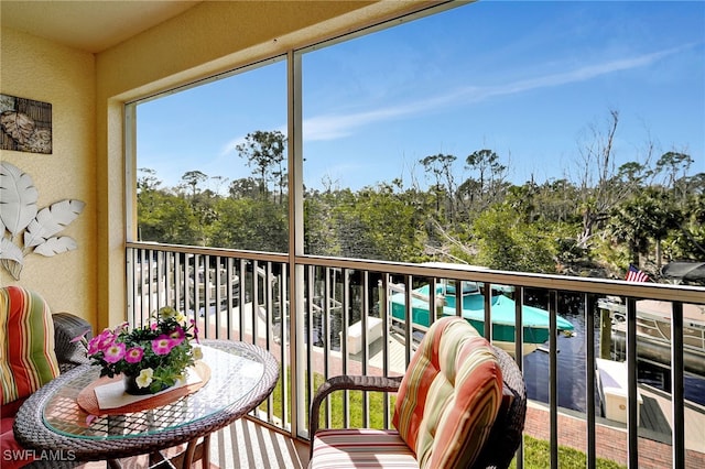 view of balcony