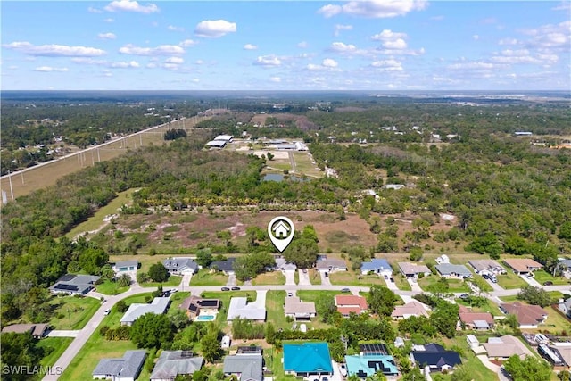 birds eye view of property featuring a residential view