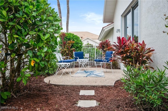 view of yard featuring a patio