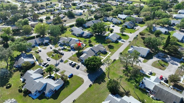 bird's eye view featuring a residential view