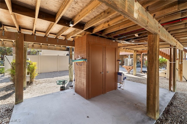 view of patio / terrace with fence