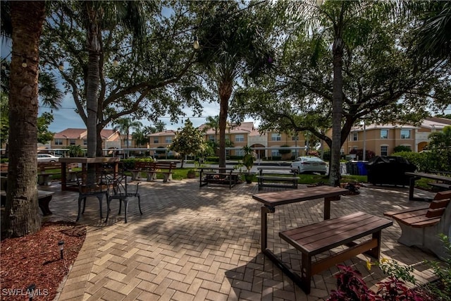 view of home's community with a patio area and a residential view