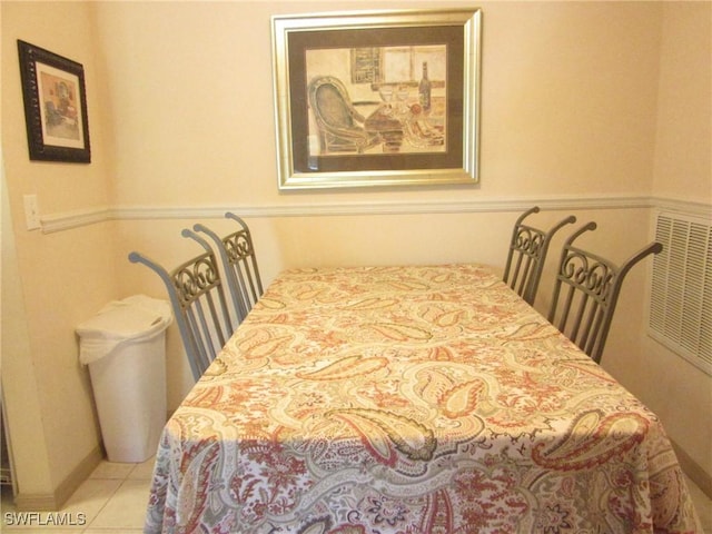 view of tiled bedroom