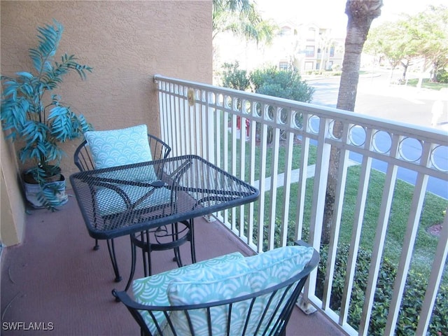 view of balcony