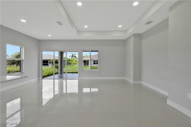 13224 Foresman Blvd, Port Charlotte, FL 33981 - spare room with recessed lighting and a tray ceiling