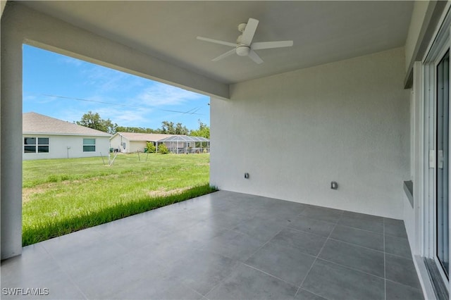 13224 Foresman Blvd, Port Charlotte, FL 33981 - view of patio featuring a ceiling fan
