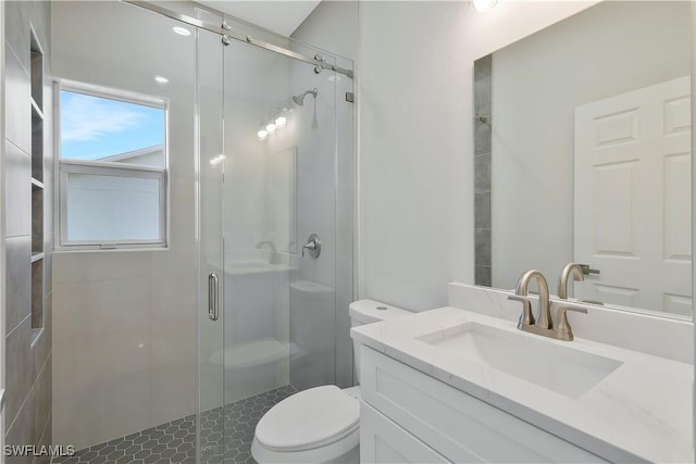 13224 Foresman Blvd, Port Charlotte, FL 33981 - bathroom featuring vanity and a shower stall