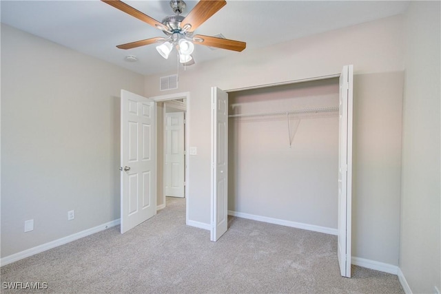 17545 Cherry Ridge Ln, Fort Myers, FL 33967 - unfurnished bedroom with carpet floors, visible vents, and baseboards