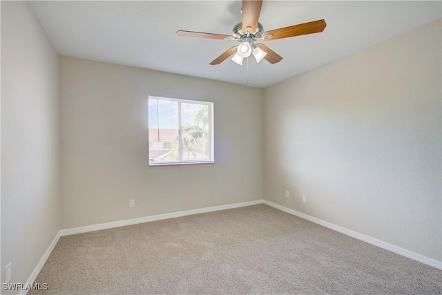 17545 Cherry Ridge Ln, Fort Myers, FL 33967 - unfurnished room featuring carpet floors, baseboards, and a ceiling fan