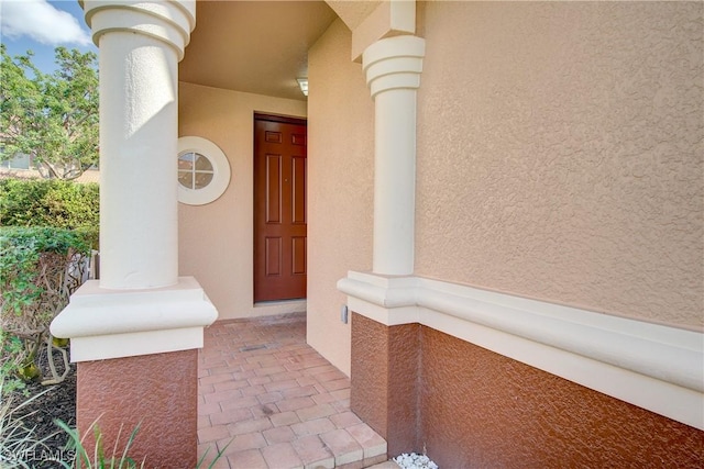 17545 Cherry Ridge Ln, Fort Myers, FL 33967 - property entrance with stucco siding