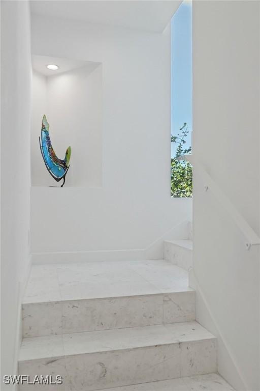 view of stairs