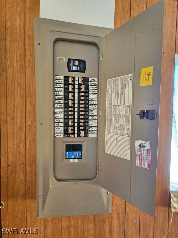 utility room with electric panel