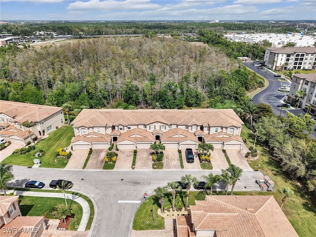 drone / aerial view featuring a residential view