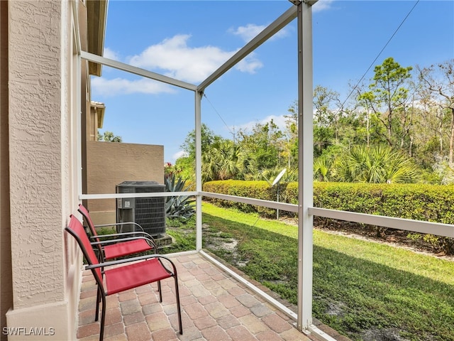 view of sunroom / solarium